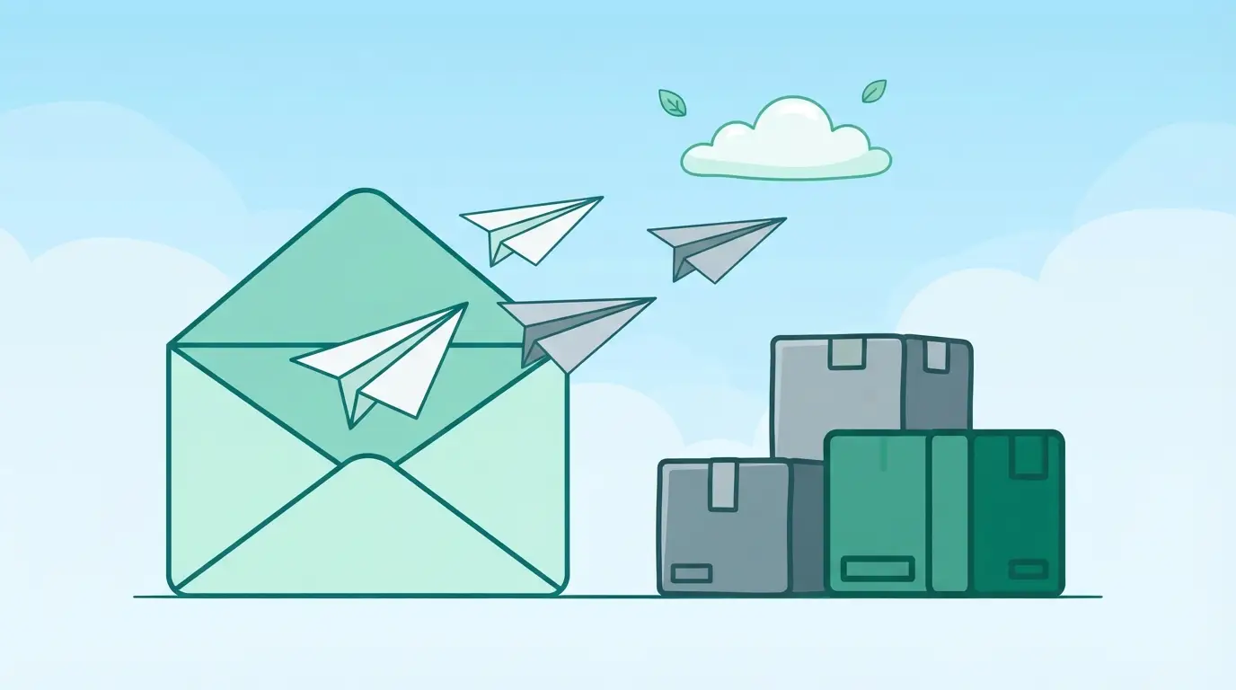 Illustration de E-mails, cloud et stockage : alléger sans se priver : Pièces jointes, tri, hébergeurs : une messagerie plus légère